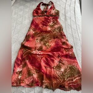 Dave & Johnny by Laura Ryner Halter Top Maxi Dress